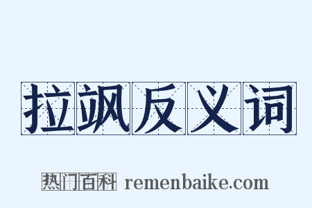 拉飒反义词是什么意思的图片